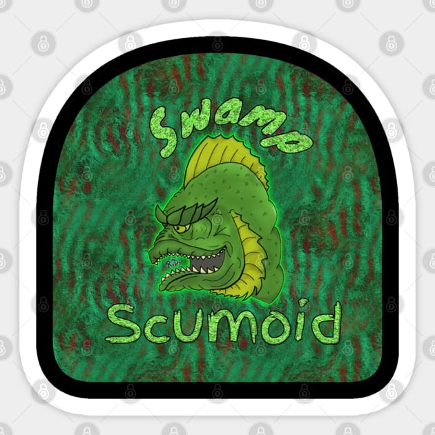 Swamp Scumoid Sticker by GodPunk